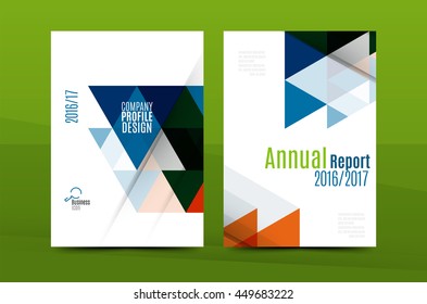 Geometric mosaic design, a4 size business corporate correspondence letter cover. Leaflet, annual report identity template