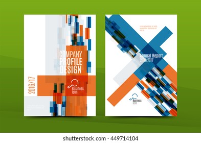 Geometric mosaic design, a4 size business corporate correspondence letter cover. Leaflet, annual report identity template