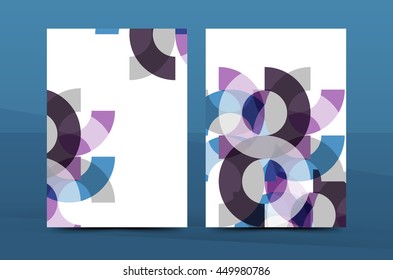 Geometric mosaic design, a4 size business corporate correspondence letter cover. Leaflet, annual report identity template