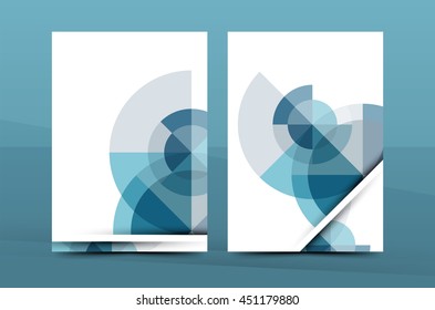 Geometrisches Mosaik-Design, ein vierdimensionales Briefumschlag für Geschäftskorrespondenz. Merkblatt, Muster für die jährliche Berichtsidentität