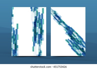 Geometric mosaic design, a4 size business corporate correspondence letter cover. Leaflet, annual report identity template