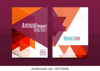Geometric mosaic design, a4 size business corporate correspondence letter cover. Leaflet, annual report identity template