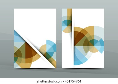 Geometric mosaic design, a4 size business corporate correspondence letter cover. Leaflet, annual report identity template