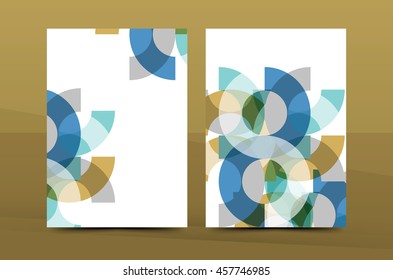 Geometric mosaic design, a4 size business corporate correspondence letter cover. Leaflet, annual report identity template