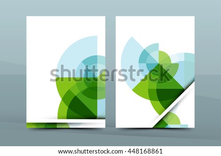 Geometric mosaic design, a4 size business corporate correspondence letter cover. Leaflet, annual report identity template