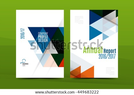 Geometric mosaic design, a4 size business corporate correspondence letter cover. Leaflet, annual report identity template