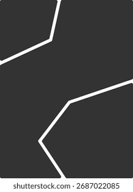 Geometric Mosaic Layout Vector. Modern Photo Template on 4:3 portrait background ratio