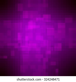 Geometric mosaic purple pixelated background. Vector illustration EPS10