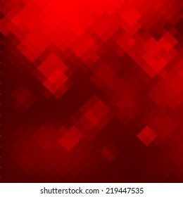 Geometric mosaic red background. Vector illustration EPS8