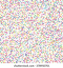 Geometric mosaic seamless pattern with colorful stars om white background