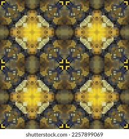 Diseño de patrones sin fisuras de mosaico geométrico, Diseño textil de repetición, Diseño de superficie.