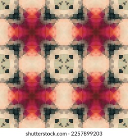 Diseño de patrones sin fisuras de mosaico geométrico, Diseño textil de repetición, Diseño de superficie.