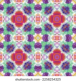 Diseño de patrones sin fisuras de mosaico geométrico, Diseño textil de repetición, Diseño de superficie.