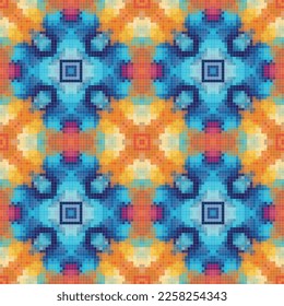 Diseño de patrones sin fisuras de mosaico geométrico, Diseño textil de repetición, Diseño de superficie.