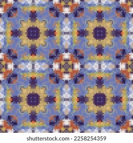 Diseño de patrones sin fisuras de mosaico geométrico, Diseño textil de repetición, Diseño de superficie.