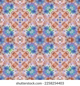Diseño de patrones sin fisuras de mosaico geométrico, Diseño textil de repetición, Diseño de superficie.