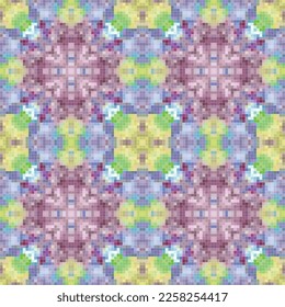 Diseño de patrones sin fisuras de mosaico geométrico, Diseño textil de repetición, Diseño de superficie.