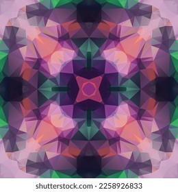 Geometrisches Mosaik nahtlose Muster Design, Wiederholung der Textilkonstruktion, Oberflächendesign.