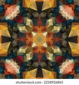 Geometrisches Mosaik nahtlose Muster Design, Wiederholung der Textilkonstruktion, Oberflächendesign.