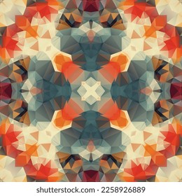 Geometrisches Mosaik nahtlose Muster Design, Wiederholung der Textilkonstruktion, Oberflächendesign.