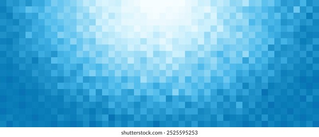 Geometric mosaic texture blue white gradient background, dark tone abstract pattern scene square shape for branding, calendar, postcard, screensaver, poster,