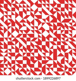 Geometric mosaic vector seamless pattern, chaotic abstract background for wallpapers, wrapping paper or website backgrounds.