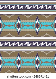 Geometric motif like a textile of Native Americans.Seamless. 