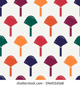 Geometric motif minimal print. Paint brush seamless pattern. Freehand funny design background. Trendy handdrawn modern simple geo ornament. Artistic hand drawn abstract vector wallpaper