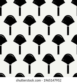 Geometric motif minimal print. Paint brush seamless pattern. Freehand funny design background. Trendy handdrawn modern simple geo ornament. Artistic hand drawn abstract vector wallpaper