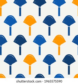 Geometric motif minimal print. Paint brush seamless pattern. Freehand funny design background. Trendy handdrawn modern simple geo ornament. Artistic hand drawn abstract vector wallpaper
