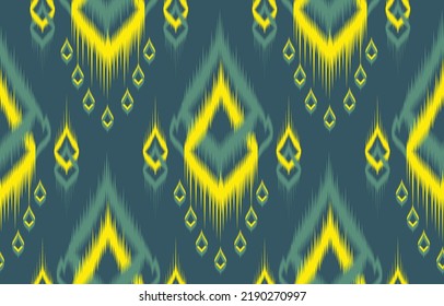 motivo geométrico del diseño de patrones étnicos orientales.
diseño de ikat para patrones étnicos tela de costura boho textil o geométrica nativa y tejido tipo ikat estilo vectorial de papel tapiz de ilustrador.