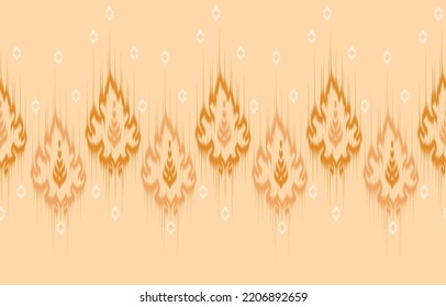 motivo geométrico del diseño de patrones étnicos orientales. diseño de ikat para patrones étnicos tela de costura boho textil o geométrica nativa y tejido tipo ikat estilo vectorial de papel tapiz de ilustrador. Ikat geométrico.