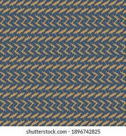 Geometric motif, summarized in some signs made of broken lines, aligned horizontally and arranged alternately. Decoration in blue and gold.