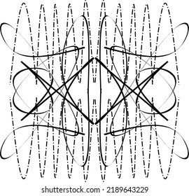 geometric motifs with cool lines