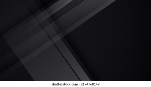 líneas de movimiento geométrico tecnología futurista oscuro abstracta plantilla de presentación de fondo aislado vector.