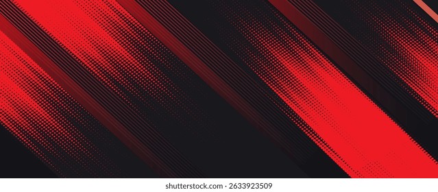 linhas de movimento geométrico tecnologia futurista vermelho preto abstrato fundo apresentação modelo vetor isolado.