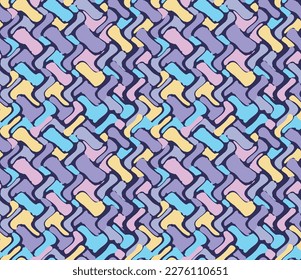 Geometric motive colorful vector pattern