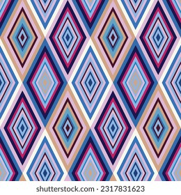 Geometric multicolor pattern, creative modern graphic seamless design