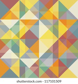 Geometric multicolored abstract background with triangles