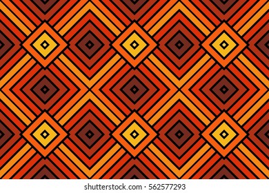 geometric multicolored, iridescent diamond pattern Simple regular color spectrum of red tones background. Vector illustration
