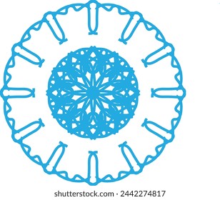 Patrón geométrico de caleidoscopio multicolor. Textura de mandala brillante. Diseño único