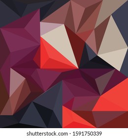 Geometric mural art. Triangle geometric wall mural vector design. Modern and colorful abstract background for print, wall art, mural, banner, poster, etc.