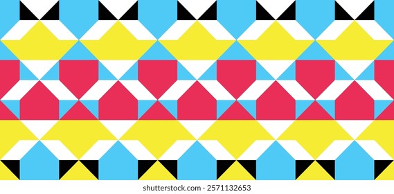 Geometric mural background. 
Modern pattern of abstract composition made with random colorful triangles in Bauhaus style. 
Delicate design for banners, posters. 
