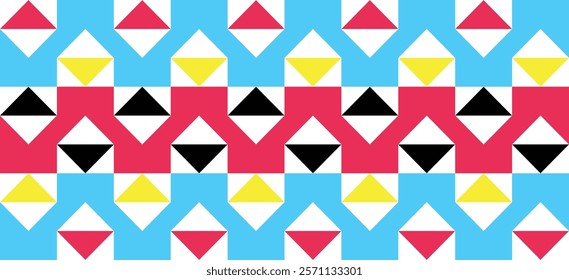 Geometric mural background. 
Modern pattern of abstract composition made with random colorful triangles in Bauhaus style. 
Delicate design for banners, posters. 