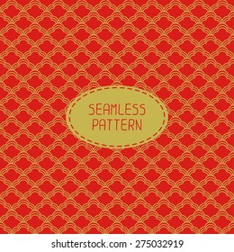 Geometric national chinese seamless pattern. Wrapping paper. Paper for scrapbook. Chinese new year 2015. Beautiful  vector illustration. Background. Graphic texture for your design, wallpaper.