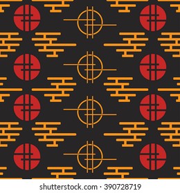 Geometric national seamless japanese pattern. Wallpaper. Wrapping paper. Scrapbook. Vector illustration. Background. Graphic texture for your design, wallpaper.