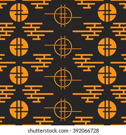 Geometric national seamless japanese pattern. Wallpaper. Wrapping paper. Scrapbook. Vector illustration. Background. Graphic texture for your design, wallpaper.