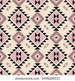 Geometric Native ethnic pattern in Aztec style. Figure tribal embroidery, Native ,Indian,Scandinavian,Native American,Gypsy,Mexican, Aztec pattern. for fabric,carpet,wallpaper,ceramics,wrapping,rugs.