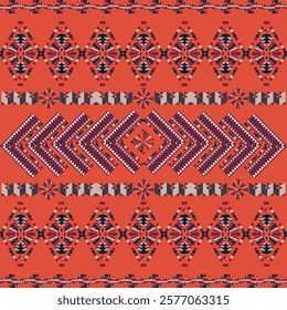 Geometric Native ethnic pattern in Aztec style. Figure tribal embroidery, Native ,Indian,Scandinavian,Native American,Gypsy,Mexican, Aztec pattern. for fabric,carpet,wallpaper,ceramics,wrapping,rugs.