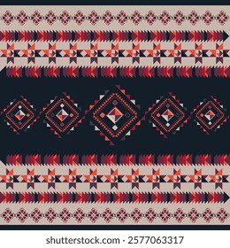 Geometric Native ethnic pattern in Aztec style. Figure tribal embroidery, Native ,Indian,Scandinavian,Native American,Gypsy,Mexican, Aztec pattern. for fabric,carpet,wallpaper,ceramics,wrapping,rugs.